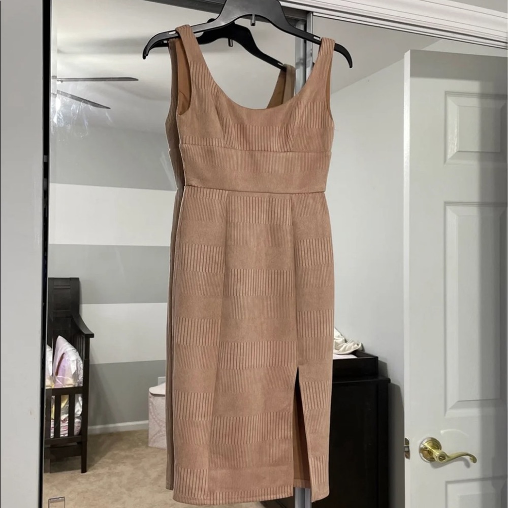 Tan Dress. Brand new / never worn to any occasion